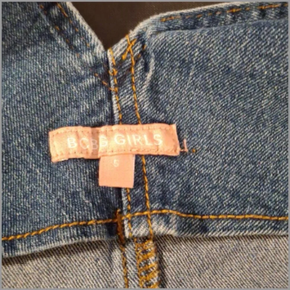 BCBG Girls Denim Overall Dress